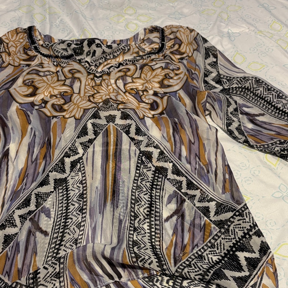 Hale Bob Multicolor Patterned Blouse